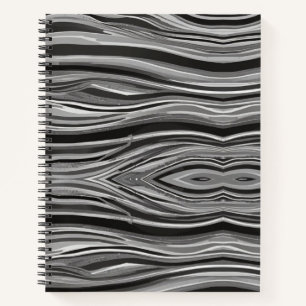 Einfarbige Wellen Notizbuch