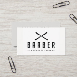Einfarbiger Friseursalon-Schnitt u. Visitenkarte