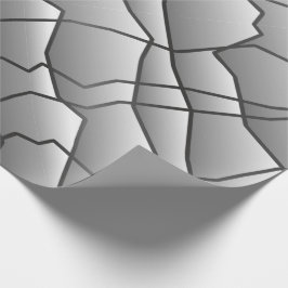 Einfarbiger geometrischer Messeeffekt Geschenkpapier