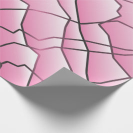 Einfarbiger geometrischer Messeeffekt Geschenkpapier