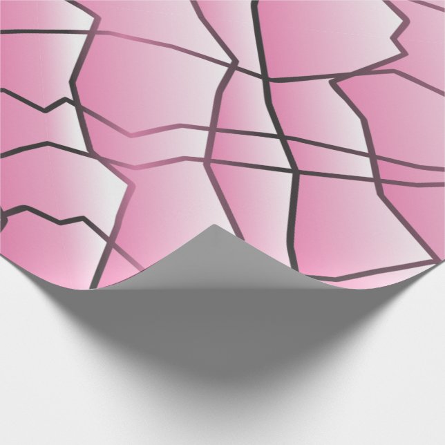 Einfarbiger geometrischer Messeeffekt Geschenkpapier (Ecke)