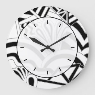 Einfarbiger Kunst-Deko-Entwurf Große Wanduhr