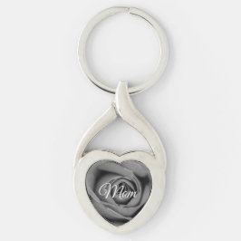 Einfarbiger Mama-Rosen-MetallSchlüsselanhänger Schlüsselanhänger