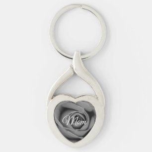 Einfarbiger Mama-Rosen-MetallSchlüsselanhänger Schlüsselanhänger