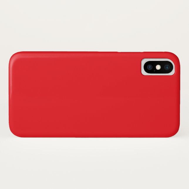 Einfarbiger roter Hintergrund  Case-Mate iPhone Hülle (Rückseite (Horizontal))