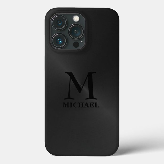 einfarbiger schwarzer Hintergrund Case-Mate iPhone Hülle (Rückseite)