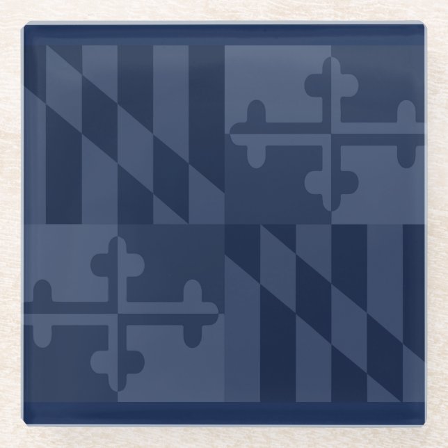 Einfarbiger Untersetzer Maryland-Flagge - (Vorderseite)