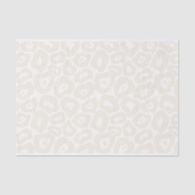 Einfarbiges Licht-Leopard-Druck-Seidenpapier Seidenpapier (Vorderseite)