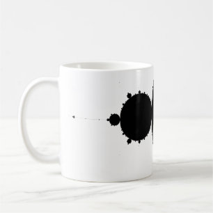 einfarbiges mandelbrot. kaffeetasse