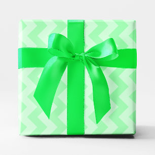 Einfarbiges Mintgrün-Zickzack Geschenkpapier