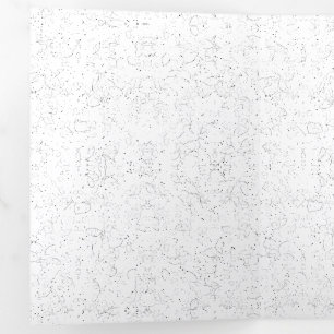 einfarbiges Muster - Elegante Nahtlose Kunst Dreifach Gefaltete Einladung