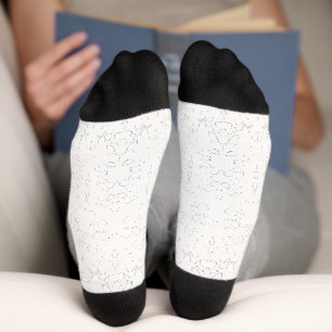 einfarbiges Muster - Elegante Nahtlose Kunst Socken