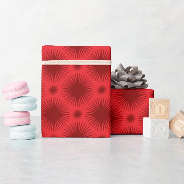 Einfarbiges Rotweihnachtspapier Geschenkpapier (Babyparty)