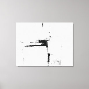 "Einfassungs-" abstrakte Schwarzweiss-Kunst Leinwanddruck
