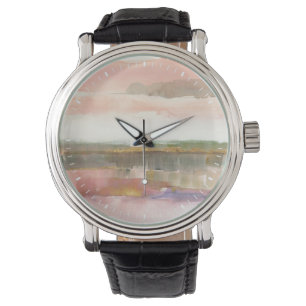 Einfluss der Linien- und Farbgold-Crop Armbanduhr