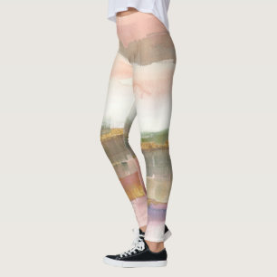 Einfluss der Linien-und Farbgoldernte Leggings