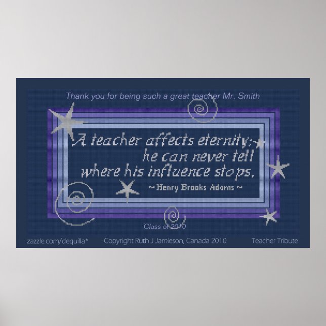 EINFLUSS DES LEHRER POSTER (Vorne)