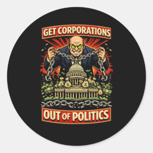 Einflussketten Runder Aufkleber