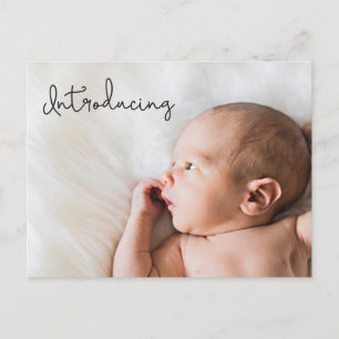 "Einführung" des Baby-Announcement-Postings für ku Ankündigungspostkarte