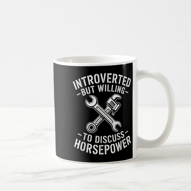 Einführung des Spaßes für Horsepower Quote Kaffeetasse (Rechts)