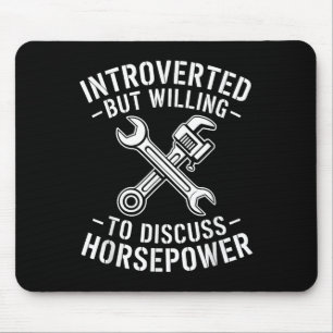 Einführung des Spaßes für Horsepower Quote Mousepad