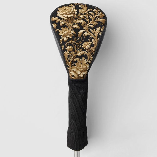 Einführung Eleganz neu definiert: Das Schwarze und Golf Headcover (Vorderseite)