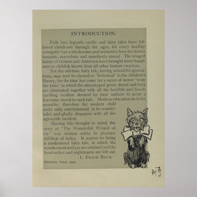 Einführung mit Toto auf Seite Poster (Vorne)