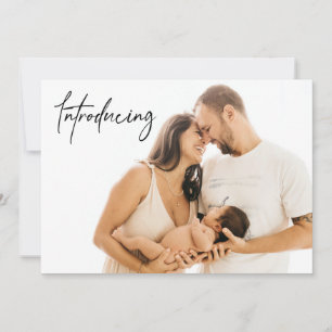 Einführung von Baby BOY Geburts Custom Neugeborene Ankündigung