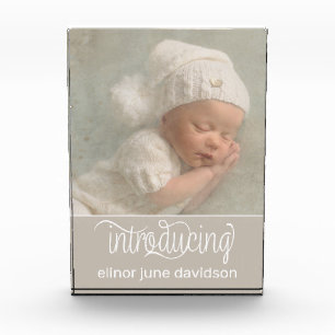 Einführung von Foto Baby Birth Ankündigung