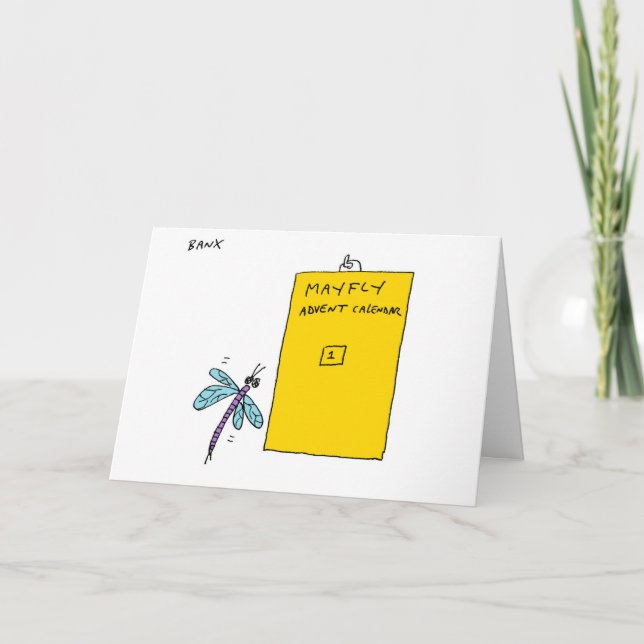 Einführungskalender Weihnachtskarte Feiertagskarte (Vorderseite)