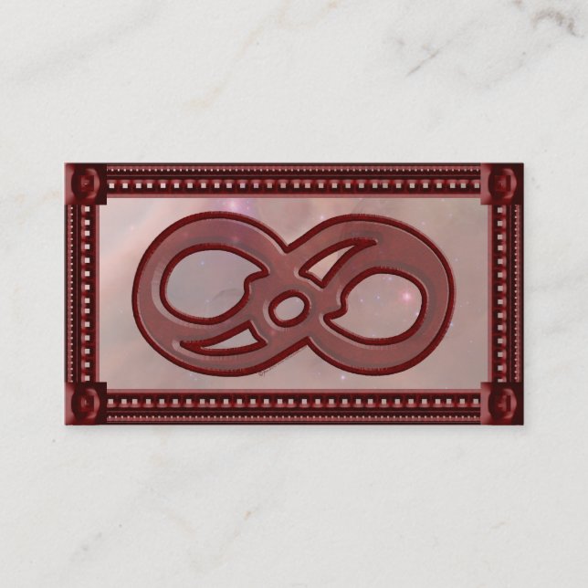 Einführungskarte für Unendlichkeitstests Visitenkarte (Vorderseite)