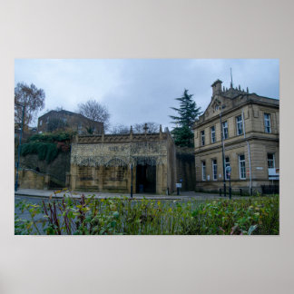 Eingang der Kathedrale von Bradford Poster