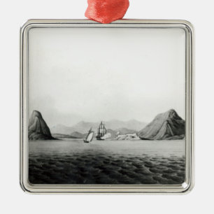 Eingang des Hafens von Rio de Janeiro Ornament Aus Metall