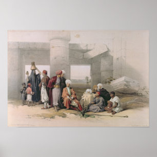 Eingang des Tempels Amus II bei Goorha Poster