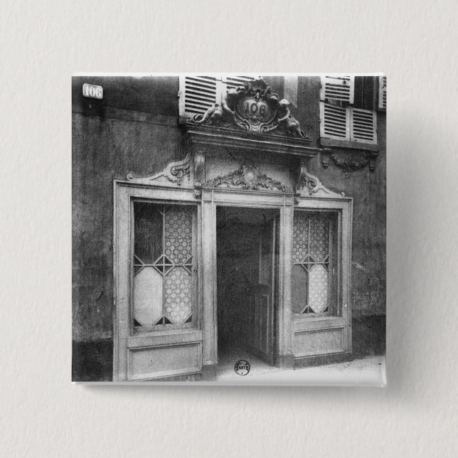 Eingang eines Bordells in Paris Button (Vorderseite)