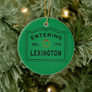 Eingang Lexington MA Keramik Ornament