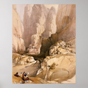 Eingang nach Petra, März 10. 1839, Platte 98 von Poster