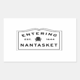 Eingang Nantasket Hull Ma Rechteckiger Aufkleber