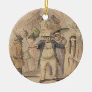 Eingang Pidcocks zum Ausstellungs-Zelt an einer Keramik Ornament