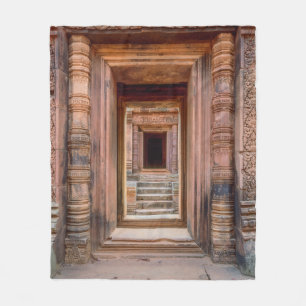 Eingang von Angkor Wat, Kambodscha Fleecedecke
