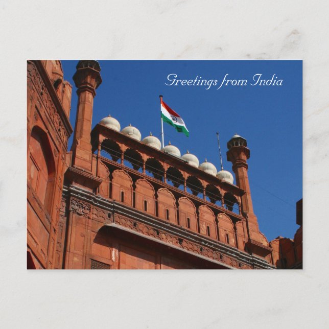 Eingang zu Delhi Postkarte (Vorderseite)