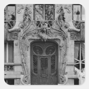 Eingang zu den Appartements 2 Quadratischer Aufkleber