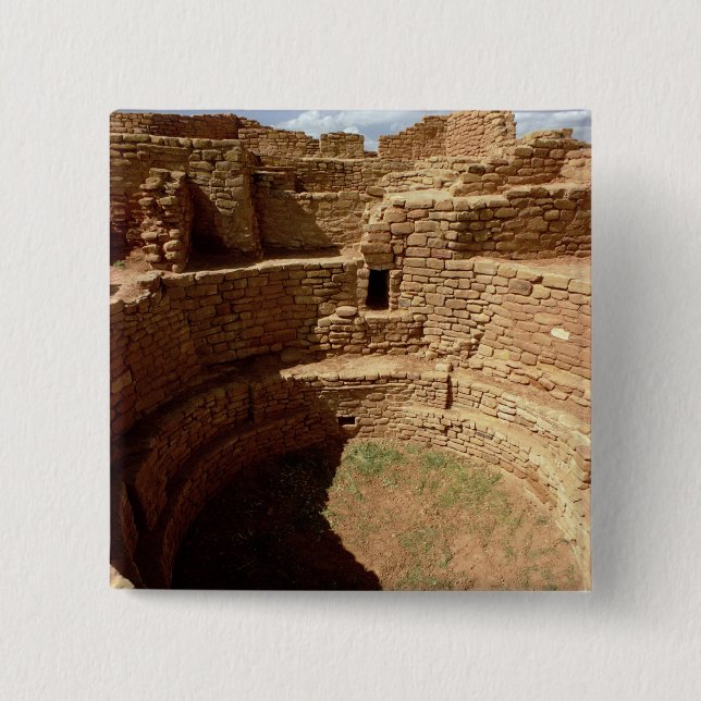 Eingang zu einem Kiva, errichtet c.11th-14th Button (Vorderseite)