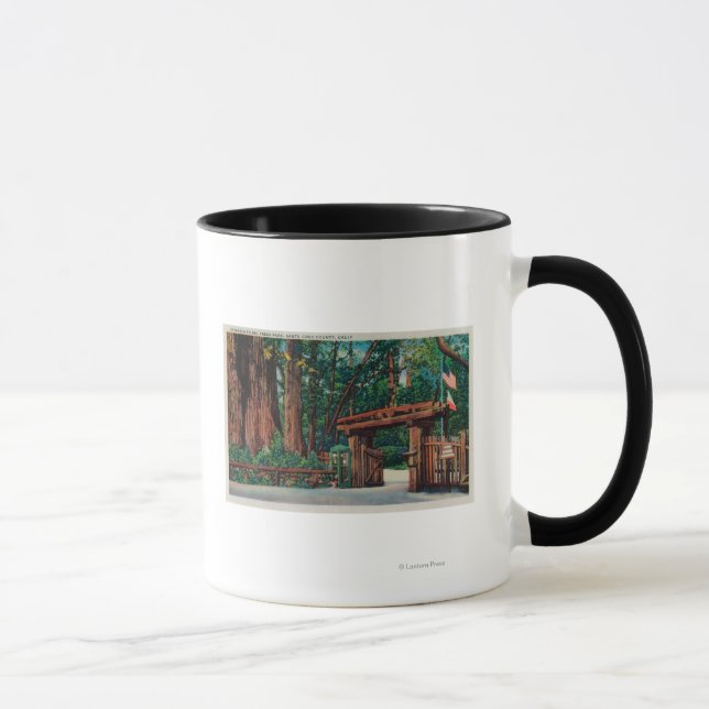 Eingang zum Big Trees Park, Santa Cruz Landkreis Tasse (Rechts)