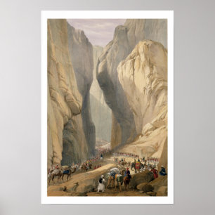 Eingang zum Bolanpass von Dadur, von "Sketc. Poster