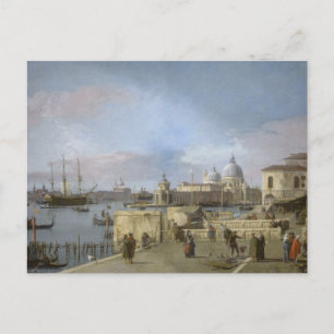 Eingang zum Canal Grande durch Canaletto Postkarte