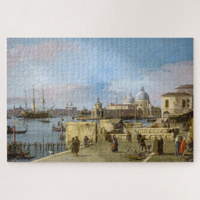 Eingang zum Canal Grande Venice, Canaletto (Horizontal)