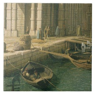 Eingang zum Canal Grande: West schauen, c.1738- Fliese
