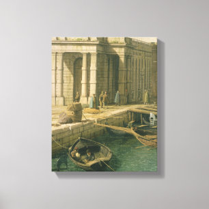 Eingang zum Canal Grande: West schauen, c.1738- Leinwanddruck