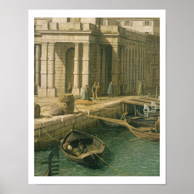 Eingang zum Canale Grande: Blick nach Westen, c.17 Poster (Vorne)